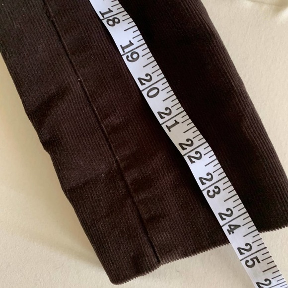 LANDS End Women's Button Front Corduroy Jacket Flap Pockets Brown Size 12 - Picture 8 of 8